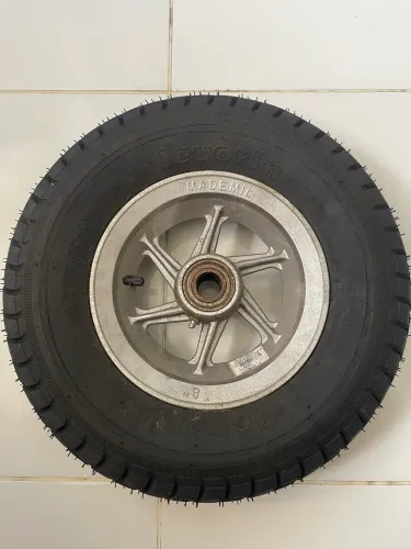 Roda aro 8" pneu levorin para carretinha ou carrinho dr cargas