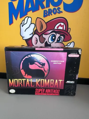 Mortal kombat 1 super Nintendo caixa e manual 