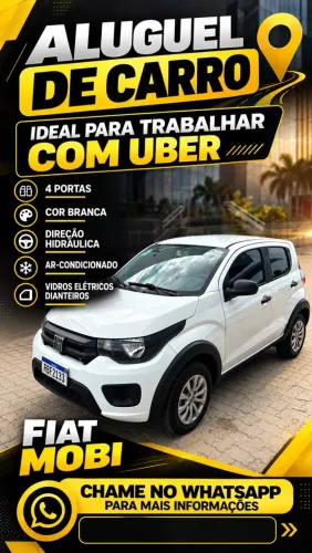 ALUGUEL DE FIAT MOBI - IDEAL PARA UBER