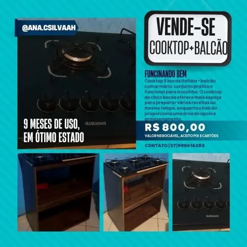 Cooktop+balcão
