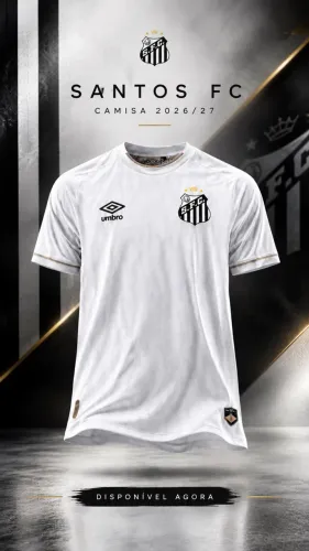 Camisa Santos FC Tradicional branca