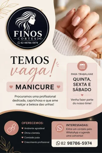 Vaga para manicure