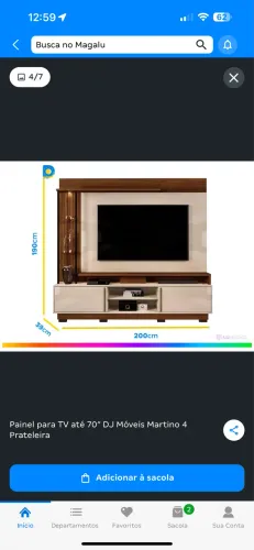 Vendo painel de tv