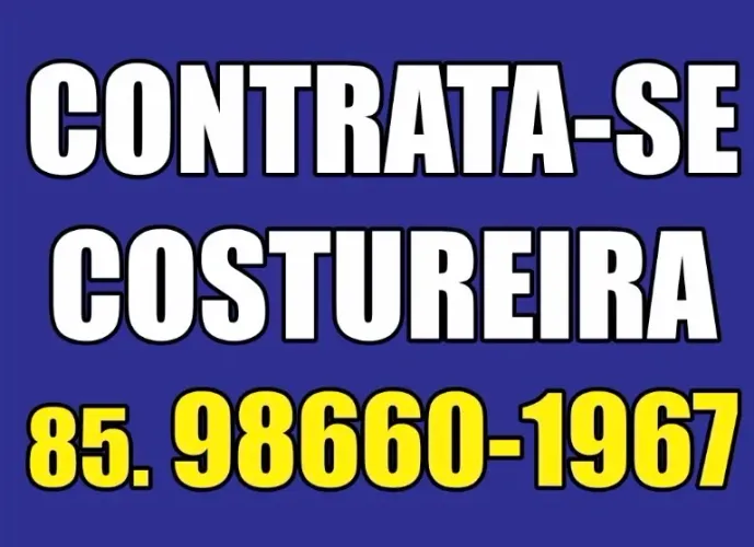 Contrata-se Costureira