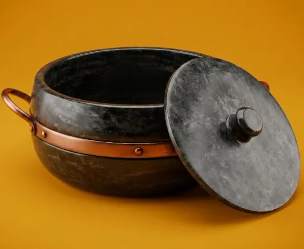 Panela de Pedra Sabão 6 litros - curada