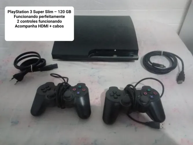 PlayStation 3 Super Slim 120GB + 2 Controles