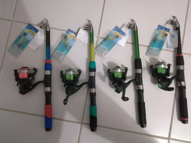 Vara de pescar completa em 79 Reais 