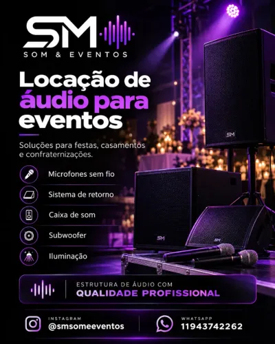 Locação de Áudio para Eventos