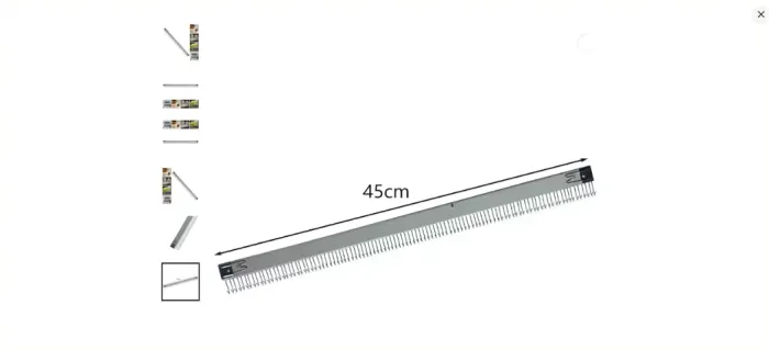 Acessorio pente de montagem pequeno para maquina de trico