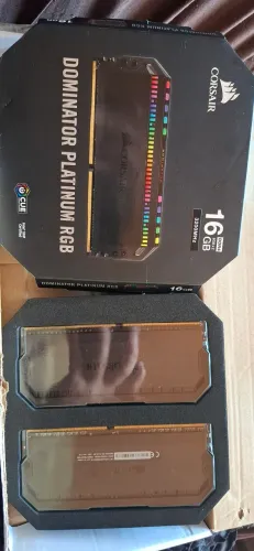 16GB 2x8gb 3200 mhz Corsair Dominator Platinum RGB DDR4