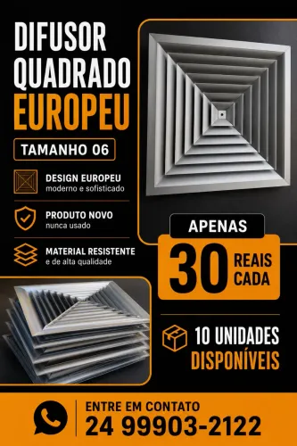 Difusor quadrado europeu - tamanho 06