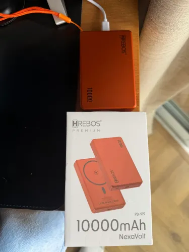 Power Bank Hrebos Premium NexaVolt 10.000 mAh com Carregamento por Indução (Wireless)