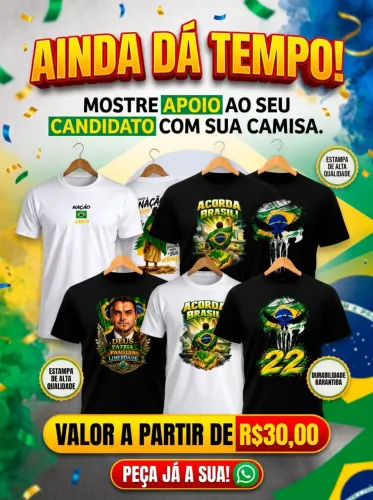 Camisetas Flávio bolssonaro Brasil