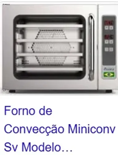 Forno elétrico panificação miniconv sem vapor 220v - marca Prátika