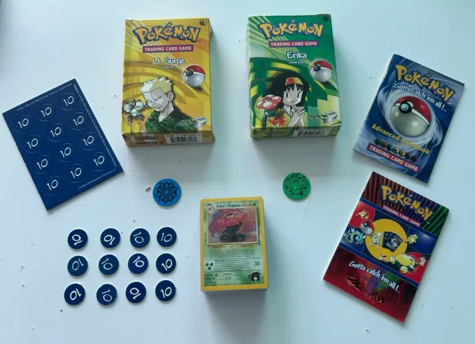 Deck Pokémon TCG Erika e Lt. Surge (2000)
