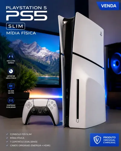 Play 5 Slim 1 terá mídia Física