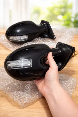 Par de Retrovisores Universais com Pisca em LED