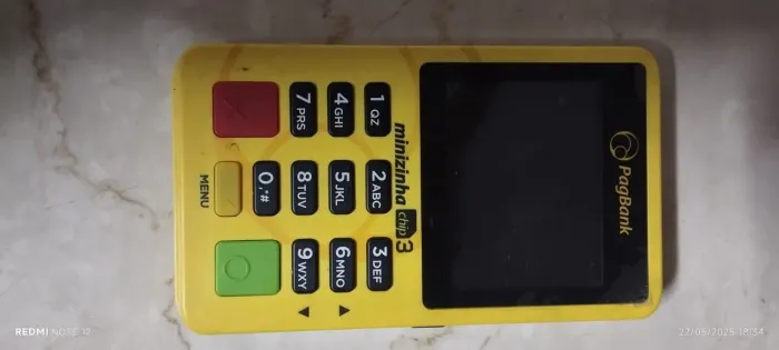 Maquininha PagBank Minizinha Chip 3 - Funcionando Perfeitamente