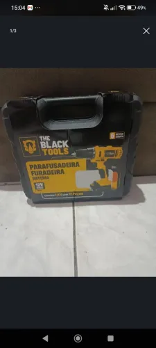 Furadeira Parafusadeira Sem Fio 12v Com Maleta e acessórios Black Tools