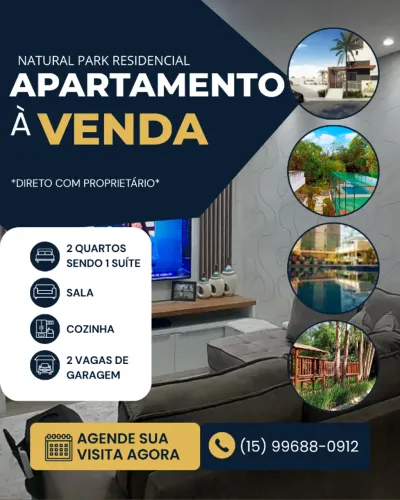 *Apartamento à venda no Condomínio Natural Park Residencial - Alto da Boa Vista - Sorocaba