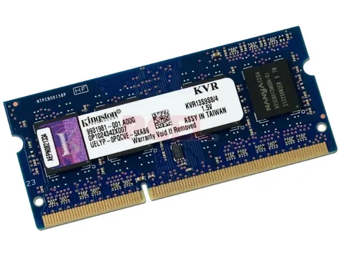 Memoria Kingston SODIMM DDR3 PC3-10600 (1333MHz) CL9, 4 GB