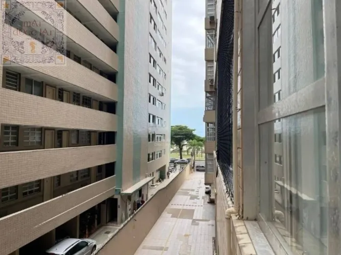 Venda KITNET Santos SP - mAr dOce lAr em condomínio com academia, em frente a praia da Pom
