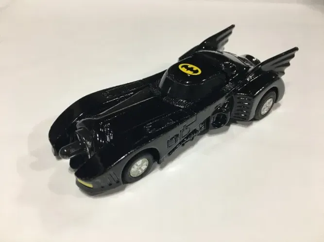 Miniatura Carro Batman Batmóvel Fricção Funcionando 1989 TM & DC Comics INC.