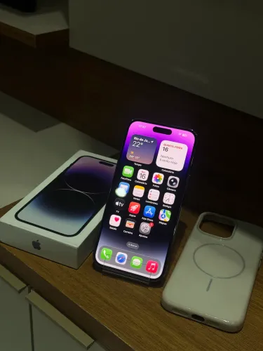 iPhone 14 Pro Max muito novo na caixa ac troca e cartão
