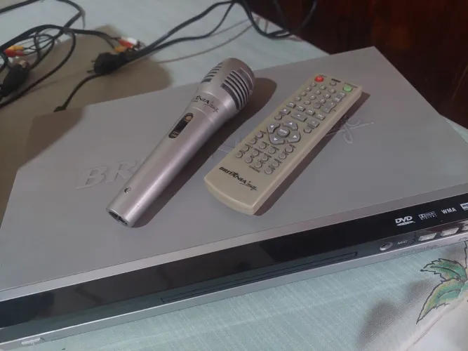 DVD Player Britânia Image Com Karaokê (Com Defeito / Para Peças ou Conserto)