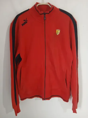 JAQUETA PUMA SCUDERIA FERRARI RACE T7 COLEÇÃO RARA 2021 M