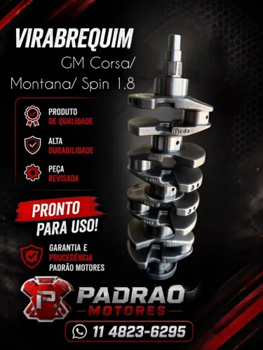 Virabrequim GM Corsa/Montana/ Spin 1.8