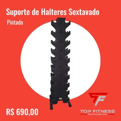 Suporte de Halteres Sextavado