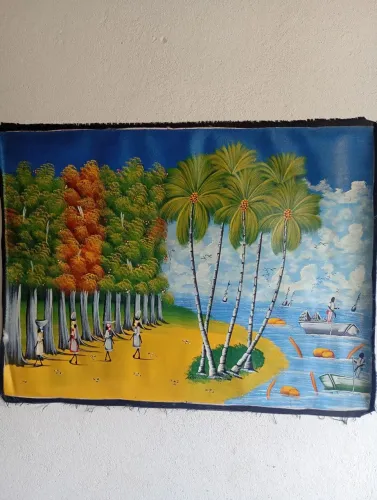 Tela quadro haitiano dois por 70 reais *