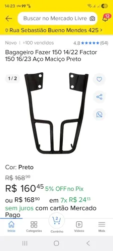 Bagageiro de CG HONDA