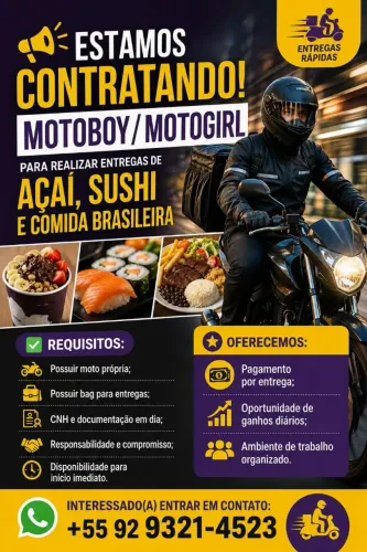 Vaga de entregador 