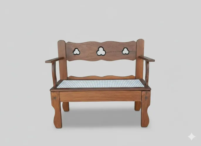 Namoradeira de palinha Indiana 