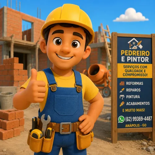 ? PEDREIRO E PINTOR EM ANÁPOLIS ? PEQUENOS REPAROS E REFORMAS ?<br>