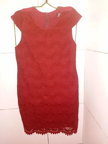 Vestido de Renda Focus Bordô Feminino GG