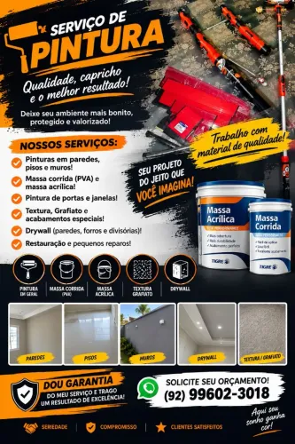 Pintor com promoção agora para Novembro!