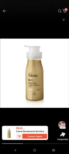 Hidratante Corporal Tododia Macadâmia 400ml