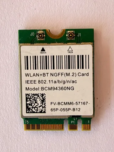 Placa de Rde e BT BCM94360NG