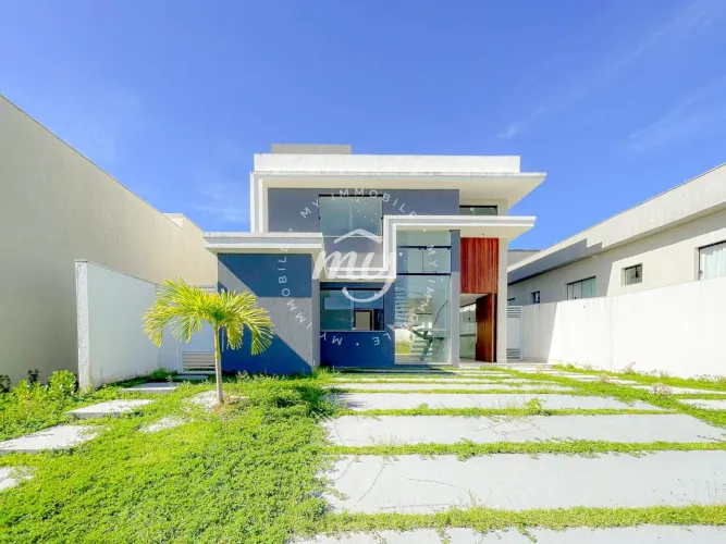 Camaçari| Terras Alphaville| Casa Duplex Nascente| Alto Padrão 175m²| 4 Suítes| 2 Vagas