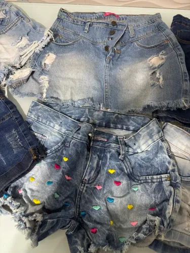 Lote de short e short saias jeans