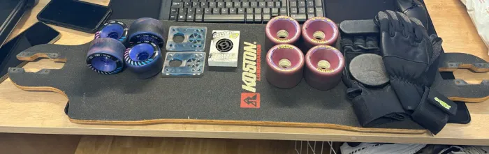 Shape longboard rodas pads luva