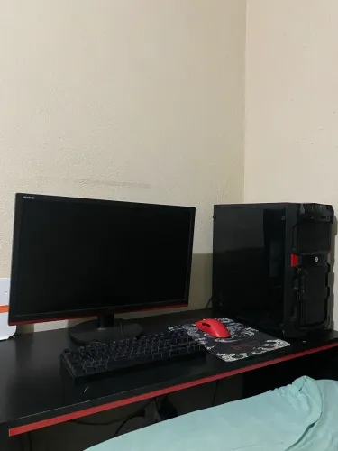 Pc gamer,monitor,teclado,mouse e mouse pad