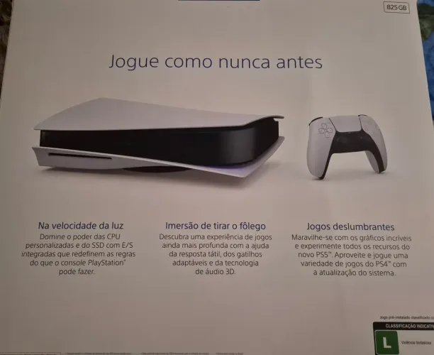 Ps5 Fisico com 2 jogos 2 controles