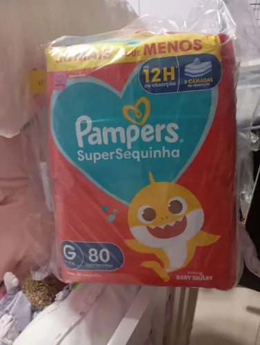 Fralda Pampers G (2 pacotes de 80 fraldas)