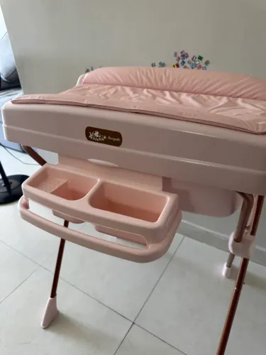 Banheira Com Trocador Burigotto Millenia Rosa
