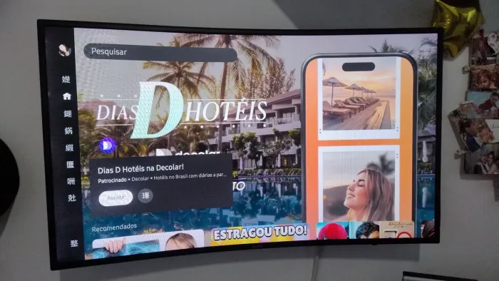 Tv smart Samsung 49" curva excelente estado
