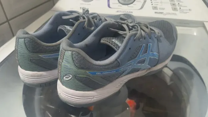 Tênis Asics Tam: 44 Original Gel Rebound Azul Verde E Branco Usado Bom Estado